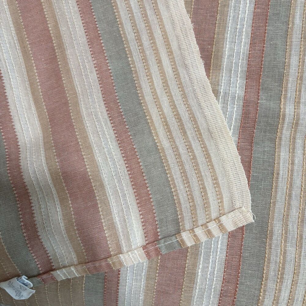 Vintage Cannon Twin Size Coverlet Retro Striped Bedspread 70’s Earth Tones - Picture 3 of 8